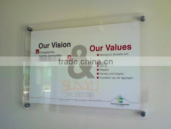 Good quality print logo acrylic 5x7 magnetic acrylic photo frame