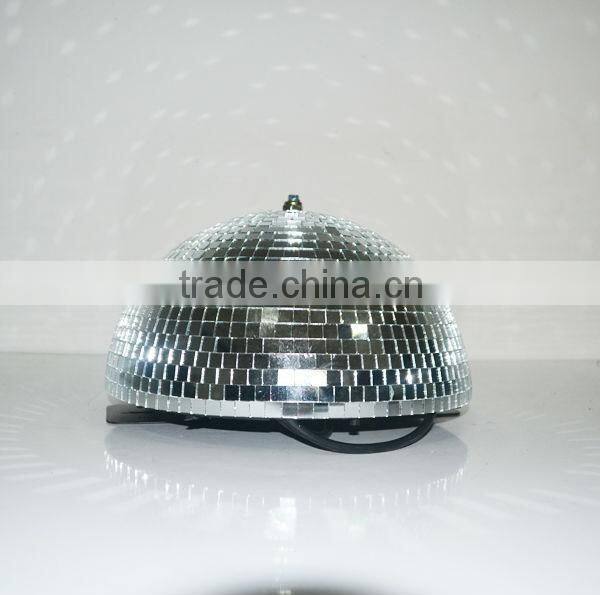 Cheap half handmade 16''40cm half mirror ball half-mirror half mirror ball with motor