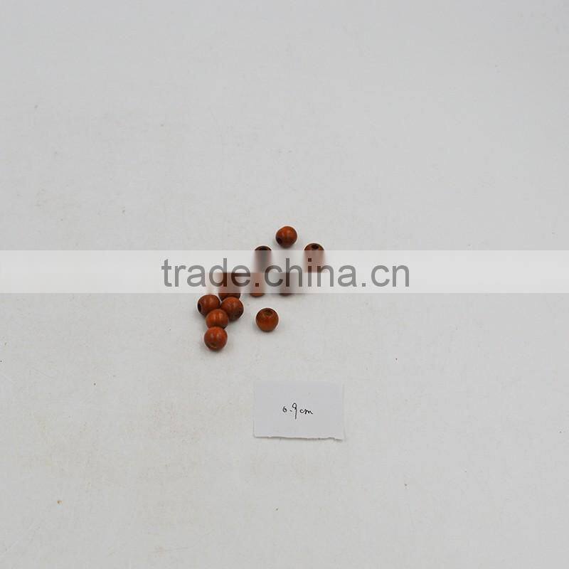 Wood Diameter 9mm Natural Color Round Beads