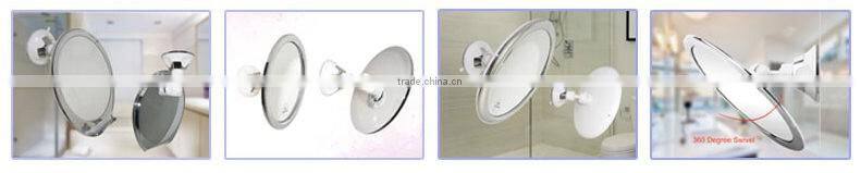 Swivel Round Fog free bathroom shower mirror Chromed