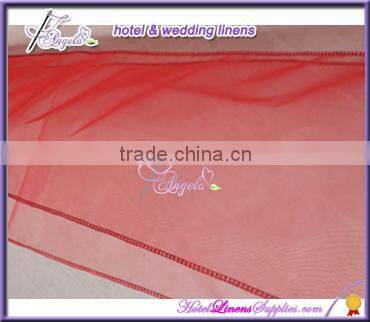 light blue wholesale organza table runners for wedding table decorations