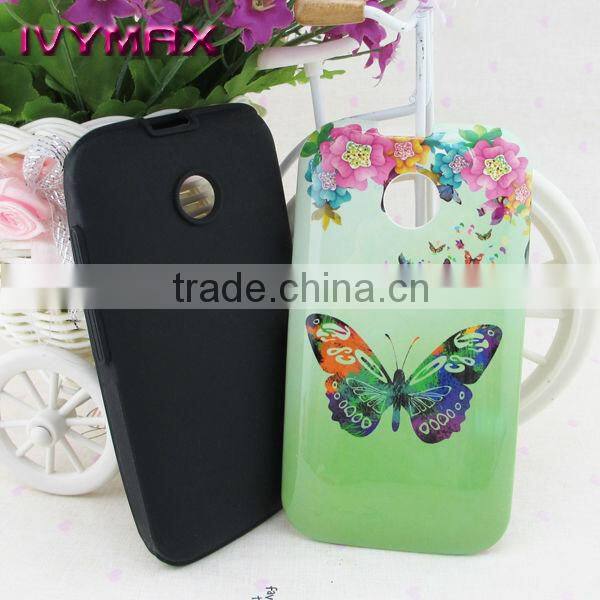 Mobile case for Motorola moto e design combo case