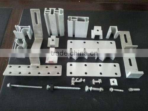 Galvanised Photovoltaic stents for sloping roofs or flat roof solution, Formed steel Photovoltaic stent