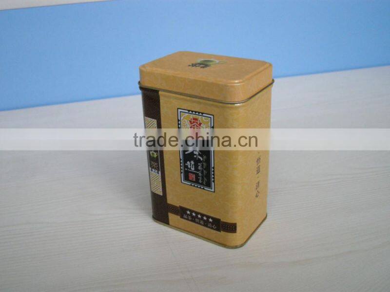 good quality metal tin can tea