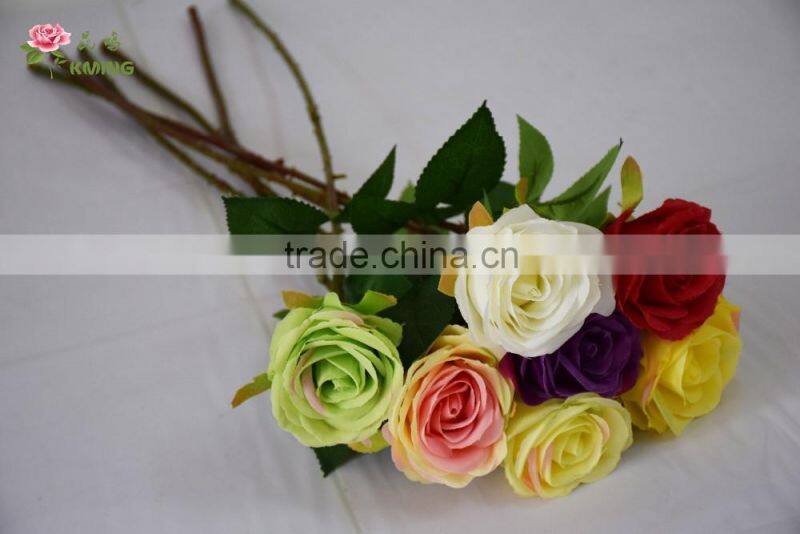 cheap promotional gift rose plastic flower good preserved flower for festival use