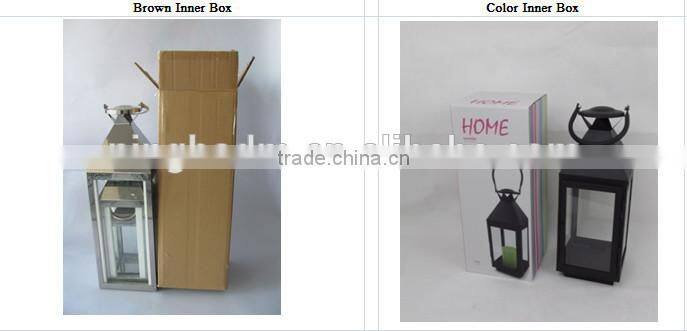 Outdoor Garden Decorative Black Metal Lantern