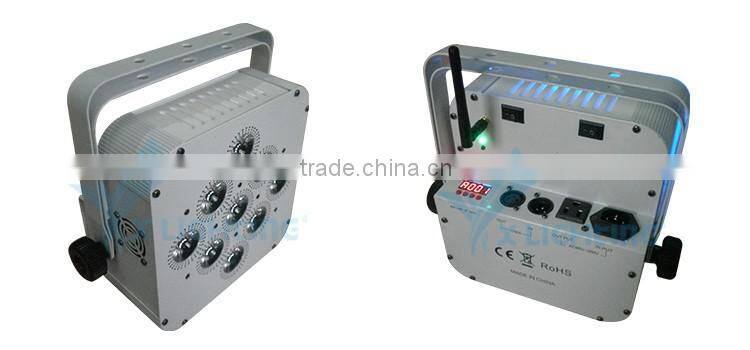9x10w Wedding supplies battery power wireless dmx led par wireless dmx uplights