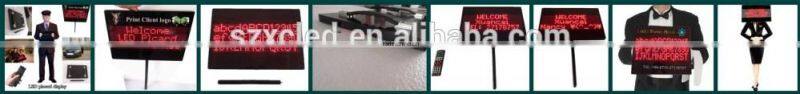 New! Digital Placard P5-24x72 with printed logo 1/2/ 3 lines message Progarmable LED placard sign display