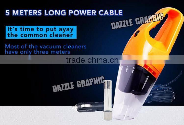 Car Vacuum Cleaner Wet And Dry Dual Use Super Suction120W DC 12v Car Cleaner Vacuum Cleaner for Home and Car