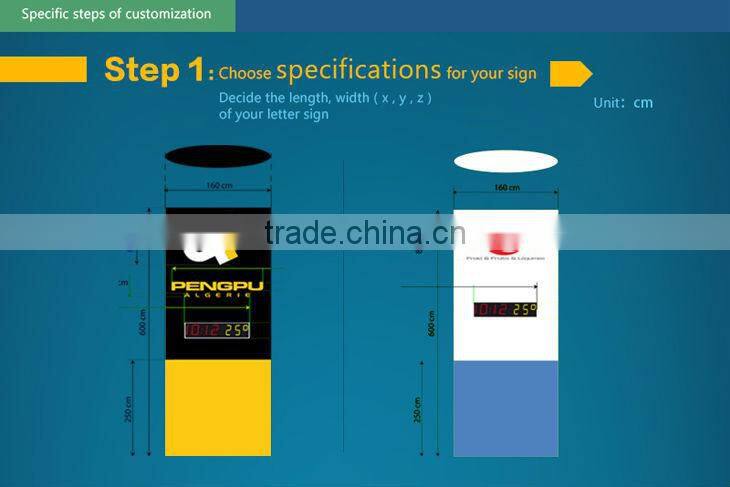outdoor waterproof electronic billboard gas station led price sign