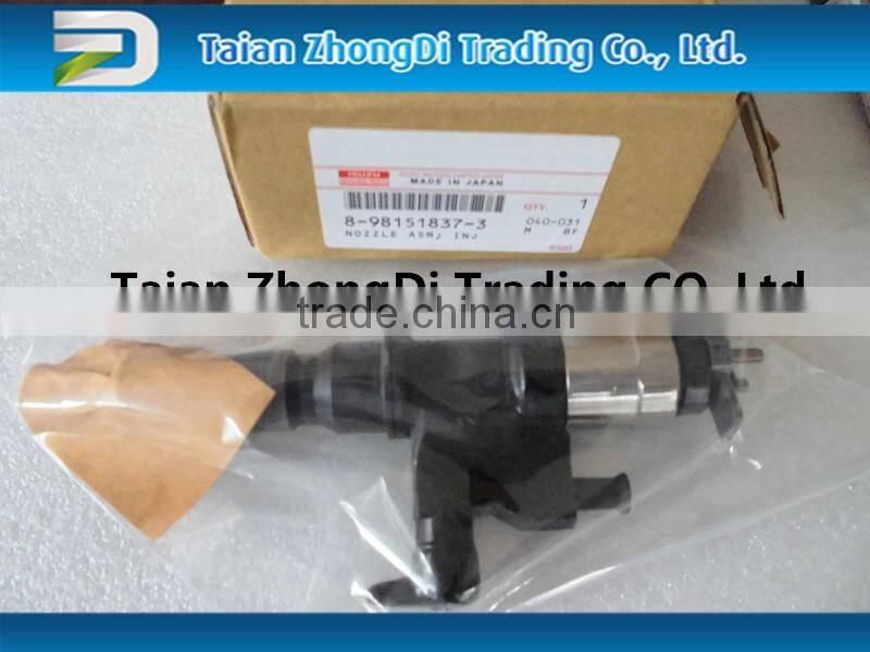 For Excavator Diesel Engine 4HK1 6HK1 Fuel Injector 8-98151837-3