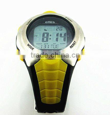 wellness auto time display water resistant radio controlled watch