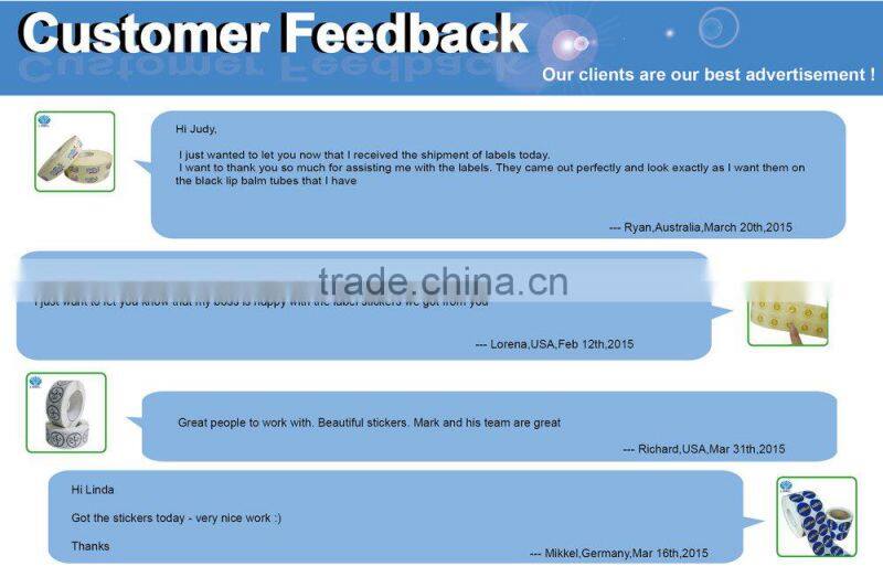 custom kraft paper adhesive label sticker