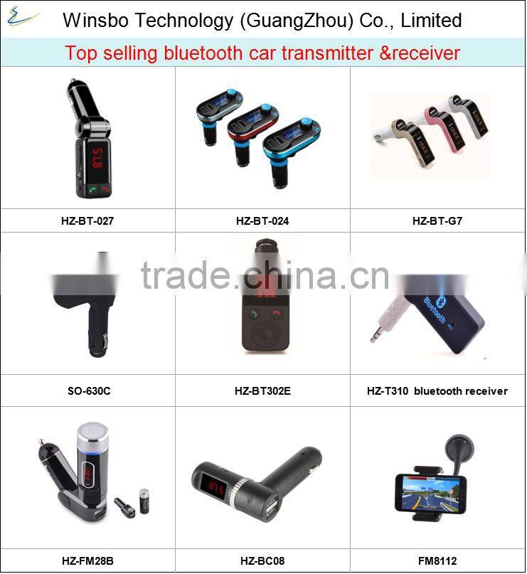 2016 Hot selling Car accessories FM transmitter, Car radio FM transmitter, 12v/24V FM transmitter car mp3