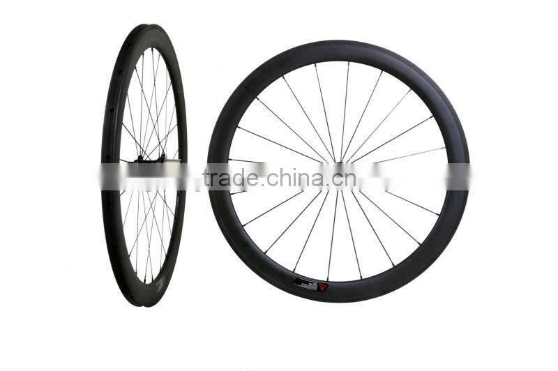 New Carbon Road Wheelset 50mm Tubular/Clincher Road Bike Carbon Tubular Wheels/Rims, UD Matt/Glossy