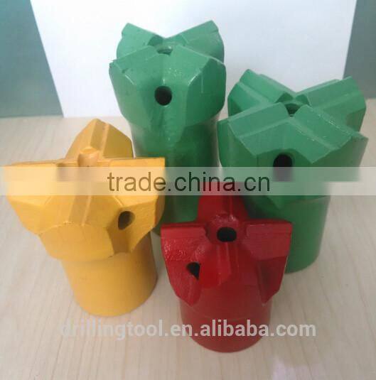 H25 45mm - 51mm steel cross type bit / steel drill bits for hard rock drilling