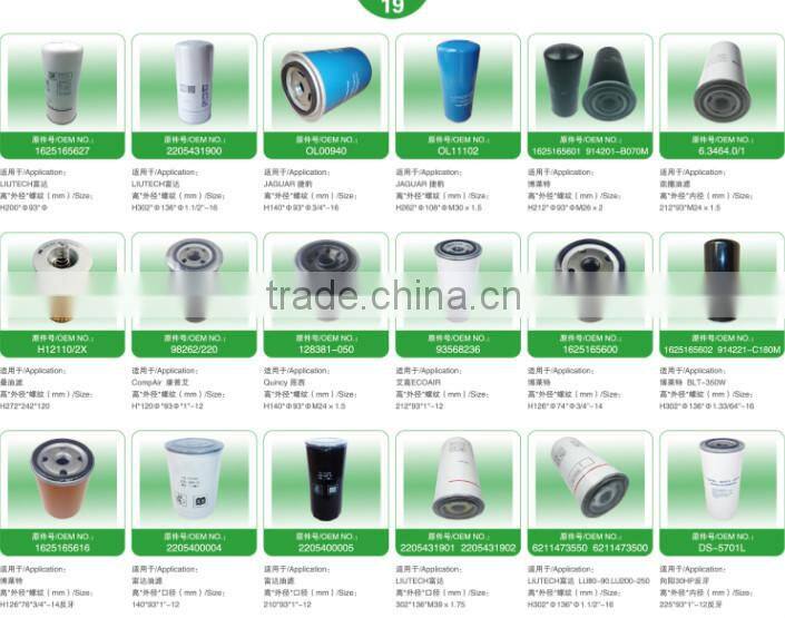 China wholesale compressor spare parts fuel and oil filters for Compair for Quincy