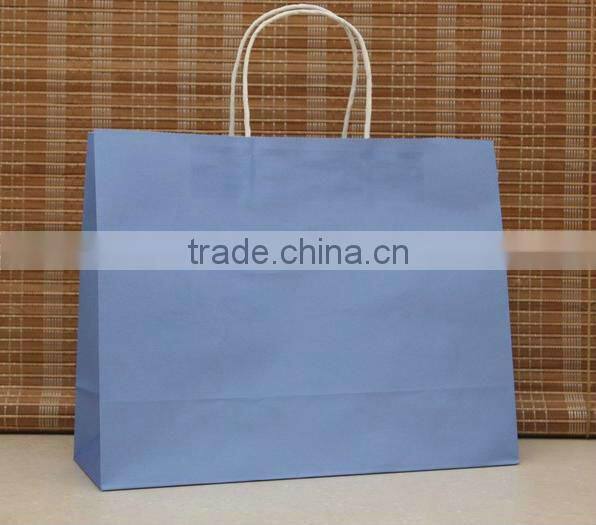 Coloured eco paper shopping bag for stores use