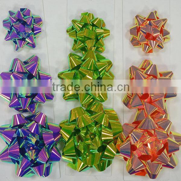 Various Iridescent Plastic Curly Ribbon Bow