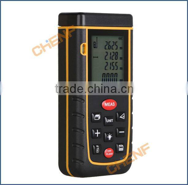 New Arrival Laser distance meter Rangefinder Range finder with Tape Bubble Level measure Area/Volume OEM