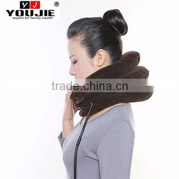 China supplier flannel medical PVC adjustable cervical neck traction device