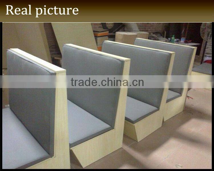 Restaurant Furniture Black Leather Booth Seating JC-J40