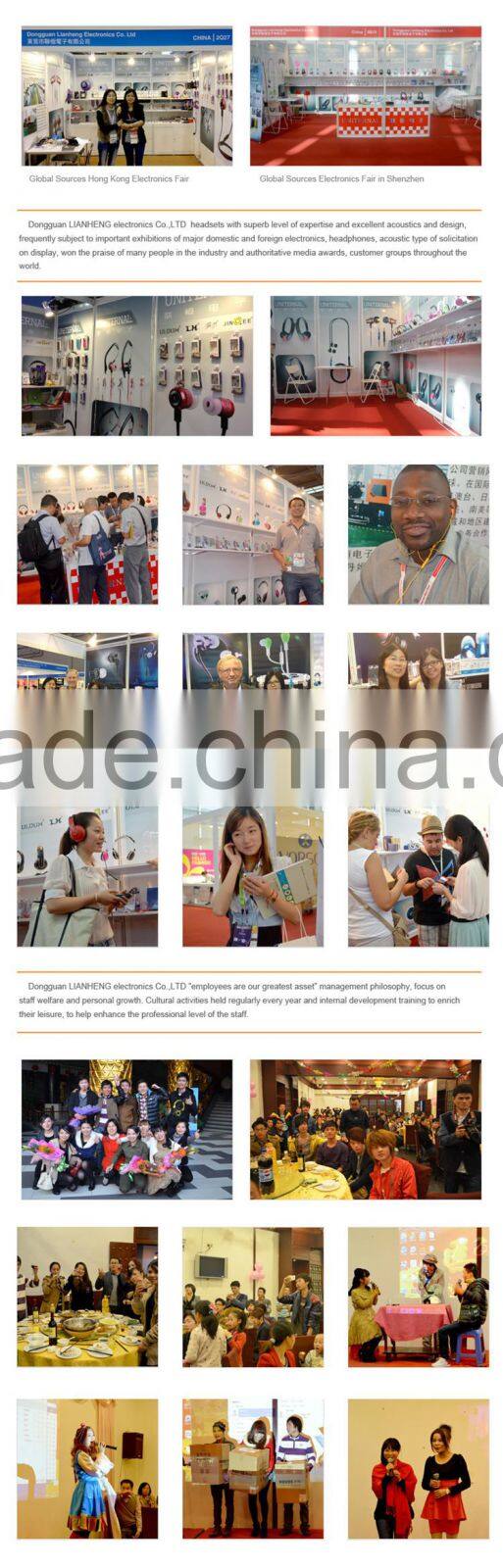 ULDUM clear sound stereo cute cheap handsfree mp3 player earphone