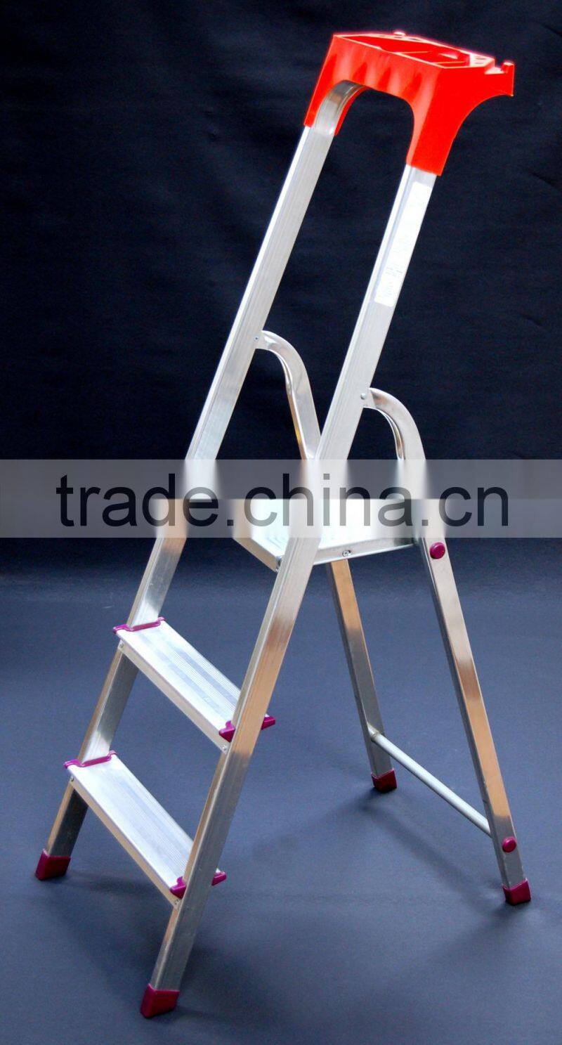 COMPACT DESIGN 5 step Household Aluminum Ladder with handrail.