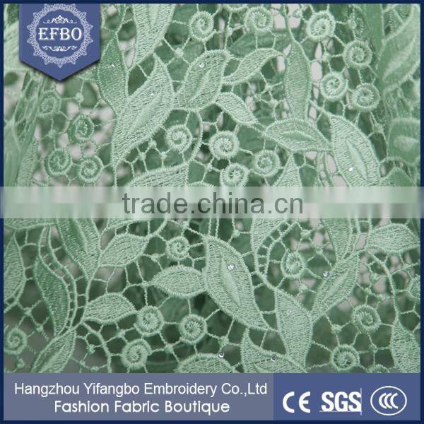 2016 nigerian style dress bridal lace mint green flower texture stones lace 100 polyester african guipure lace
