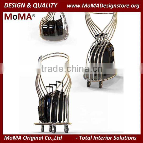 2015 Latest Modern Design Stainless Steel Hotel Luggage Trolley