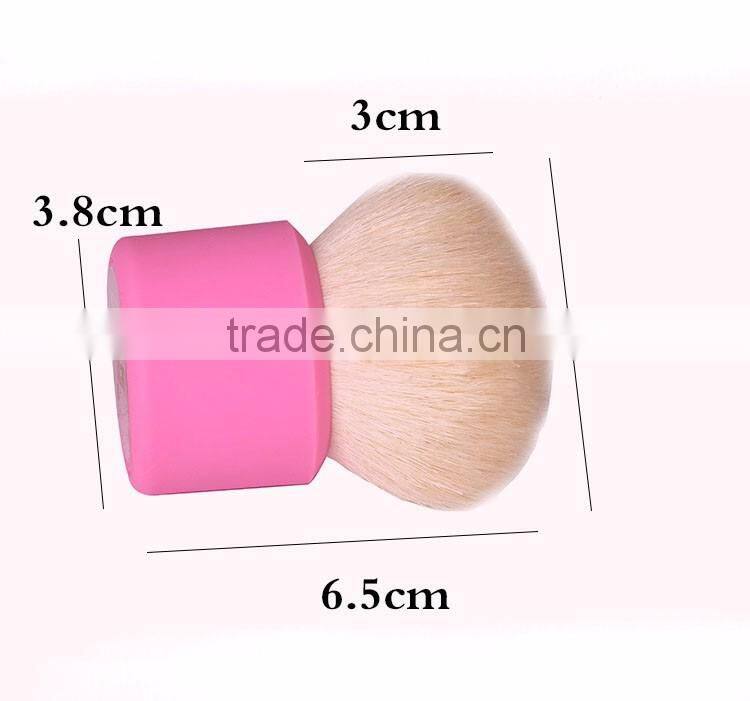 2016 Best Seller Color Goat Hair Silicone Handle Kabuki Brush