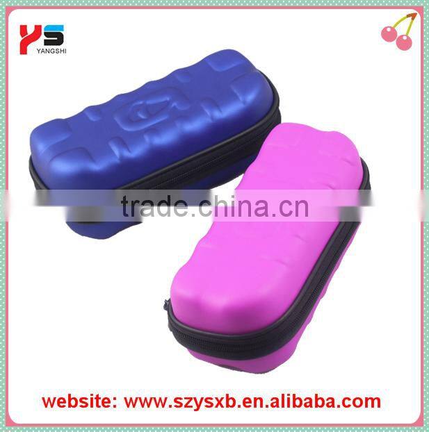 portable eva case for glasses with custom embossed logo