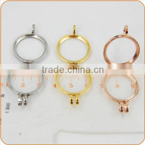 2015 famous jewelry accessory interchangeable Coin pendant, interchangeable coin locket pendant