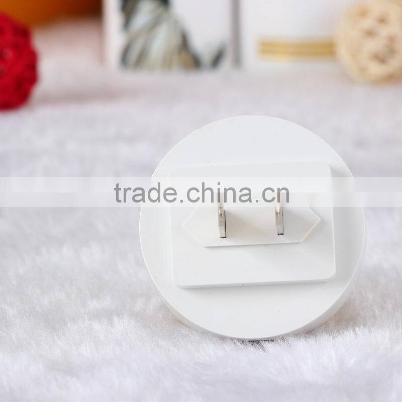 lemon shape LED night light with light sensor on wall for kids