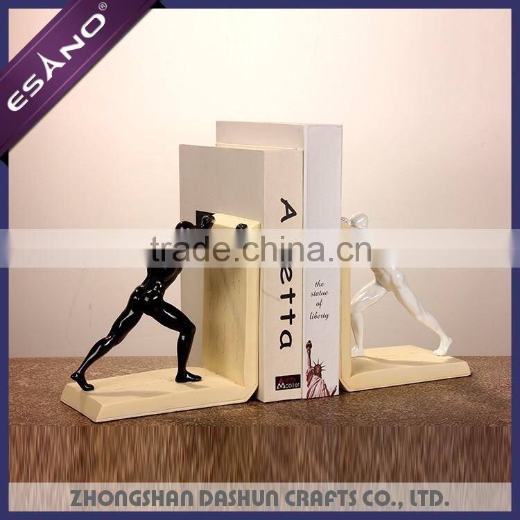 Polyresin home decoration pieces, man resin bookends