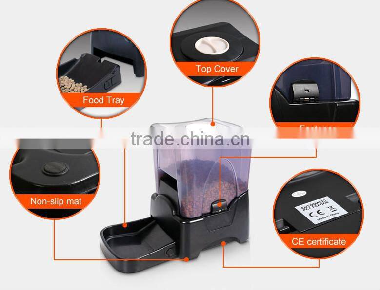 Reliable Dog Automatic Food Dispenser LCD Digital Programmable Timer Pet Feeder With A Large Capacity Hopper PF-10A