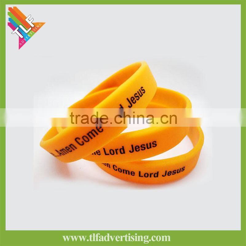 Advertising silicone bracelet with custom printing