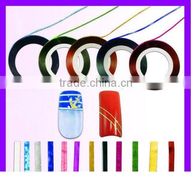Fashion 40 colors nail striping tape for nail art decoration nail tapes