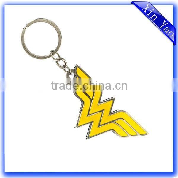 Promotional surfboard custom cheap epoxy metal silver zinc alloy keychain