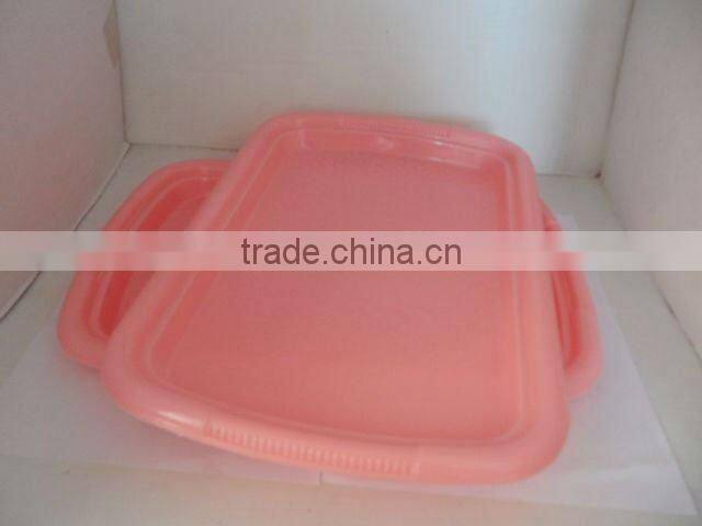 Rectangle plastic dinner plate