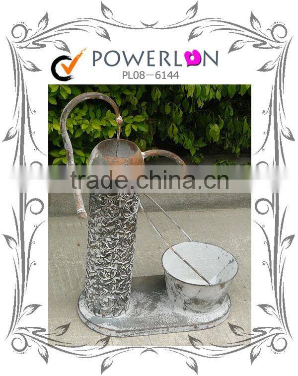 Wholesale Elegant Metal Bird Freeder Plant Pot Garden Ornament For Patio Backyard I29M TS05 X00 PL08-6143