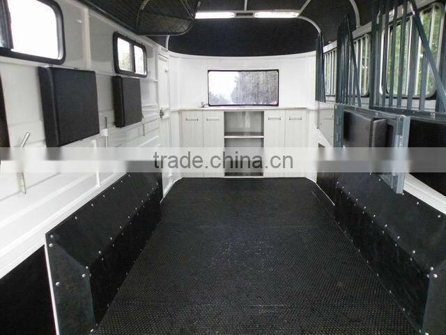 3 horse trailer angle deluxe camper trailer