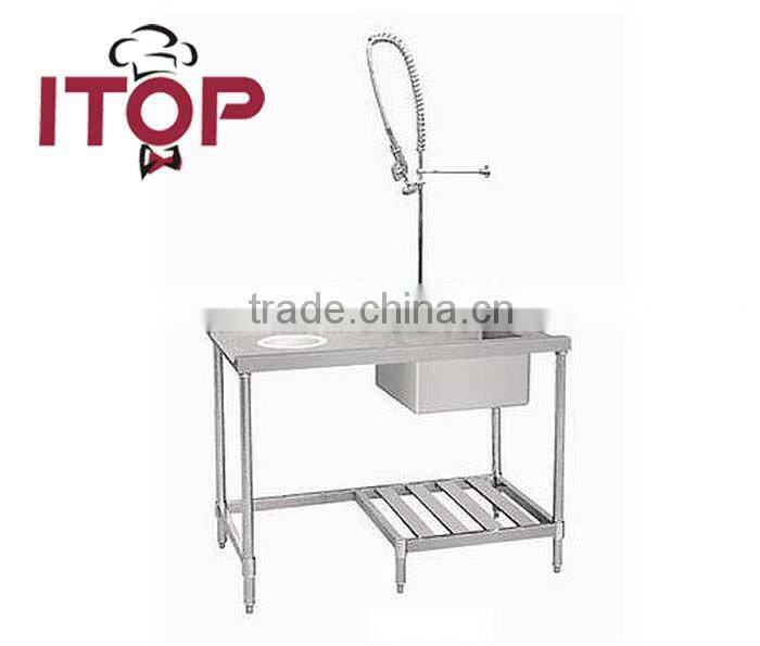 stainless steel dish wash worktable