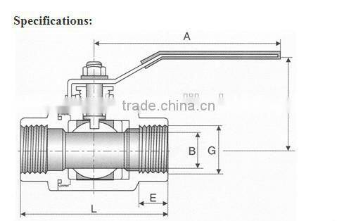 Stainless Steel 2PC Ball Valve, Threaded End, 1000PSI WOG