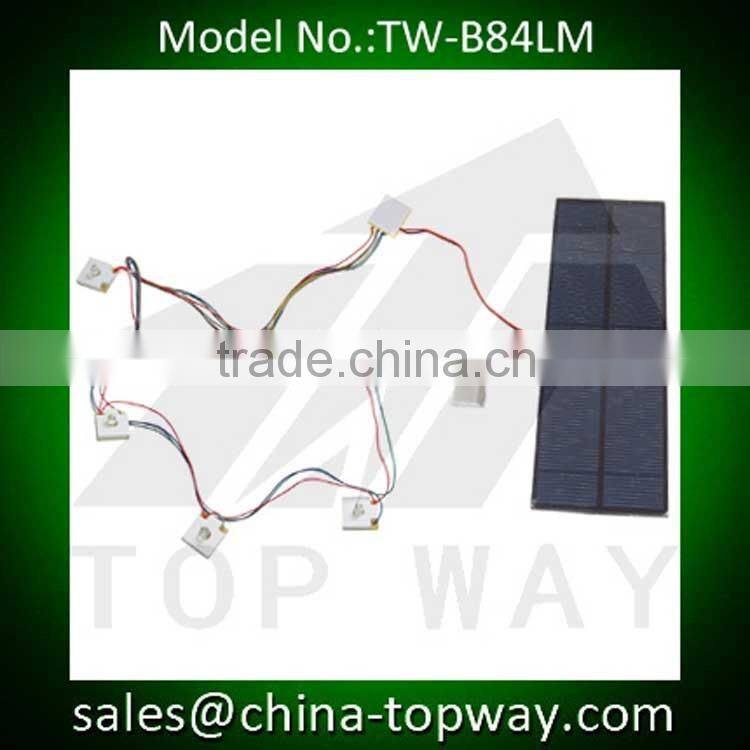 Advertising led flashing module power by solar panel