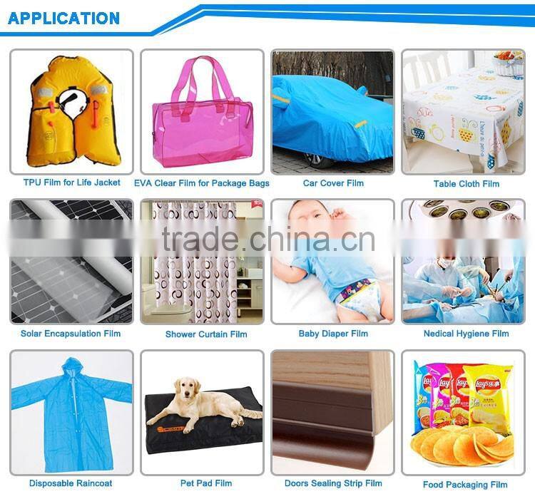 Disposable gloves raw materials of PE film making machine