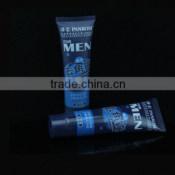 exfotiation man cleanser plastic tube for cosmetics packaging