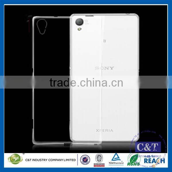 C&T Transparent Flexible Soft TPU Gel Rubber Skin Slim Back Case Cover for Sony Xperia Z5