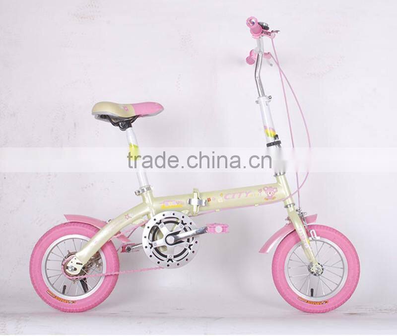 12-inch children folding bike high-carbon steel children bicycle