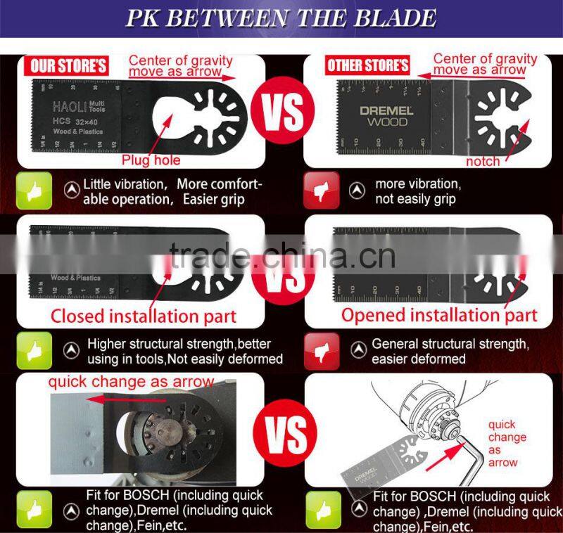 65mm(2-5/8'') E-cut quick change standard oscillating multi tool saw blade for Multimaster power tools